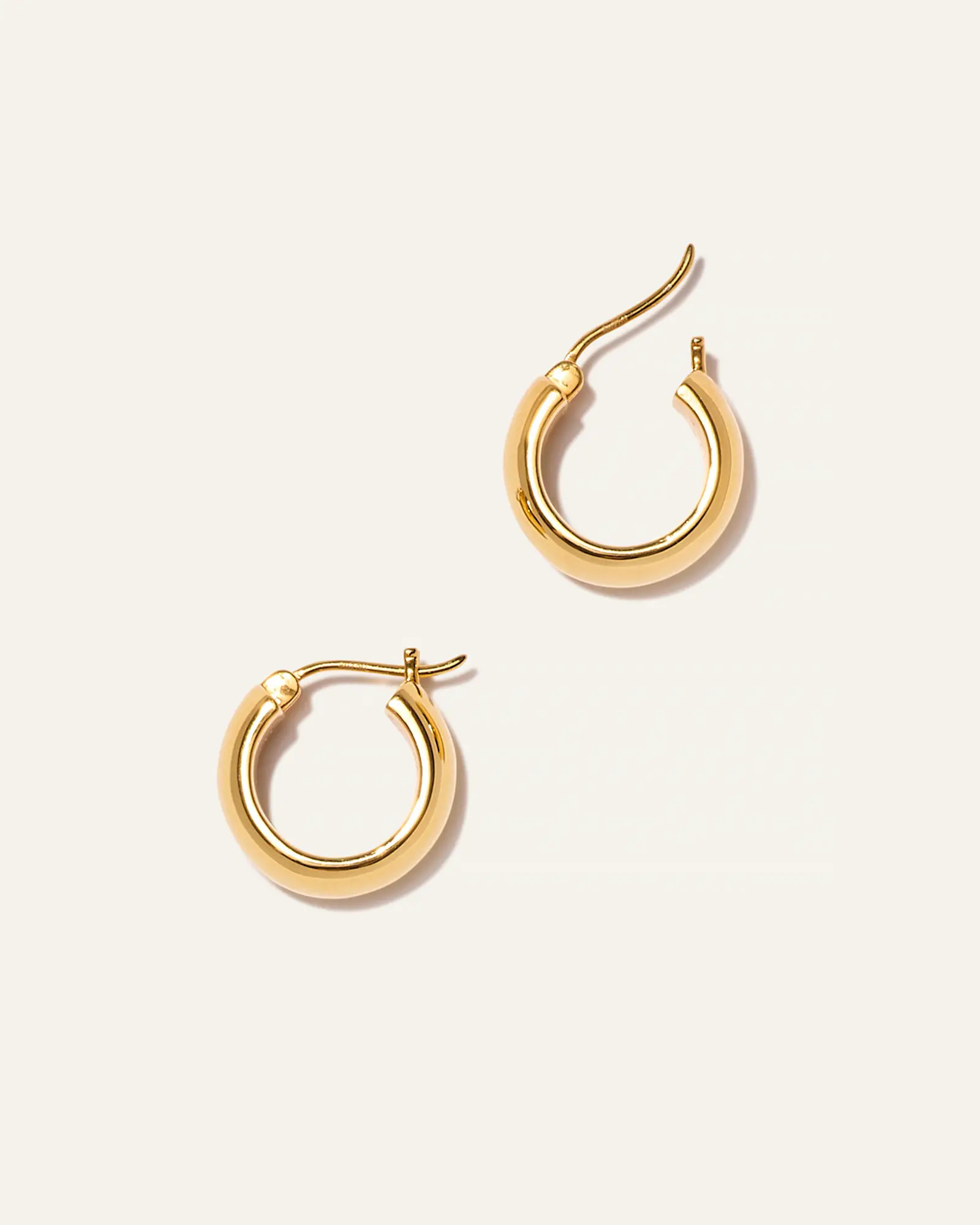 14K Gold Wide Huggies | Quince