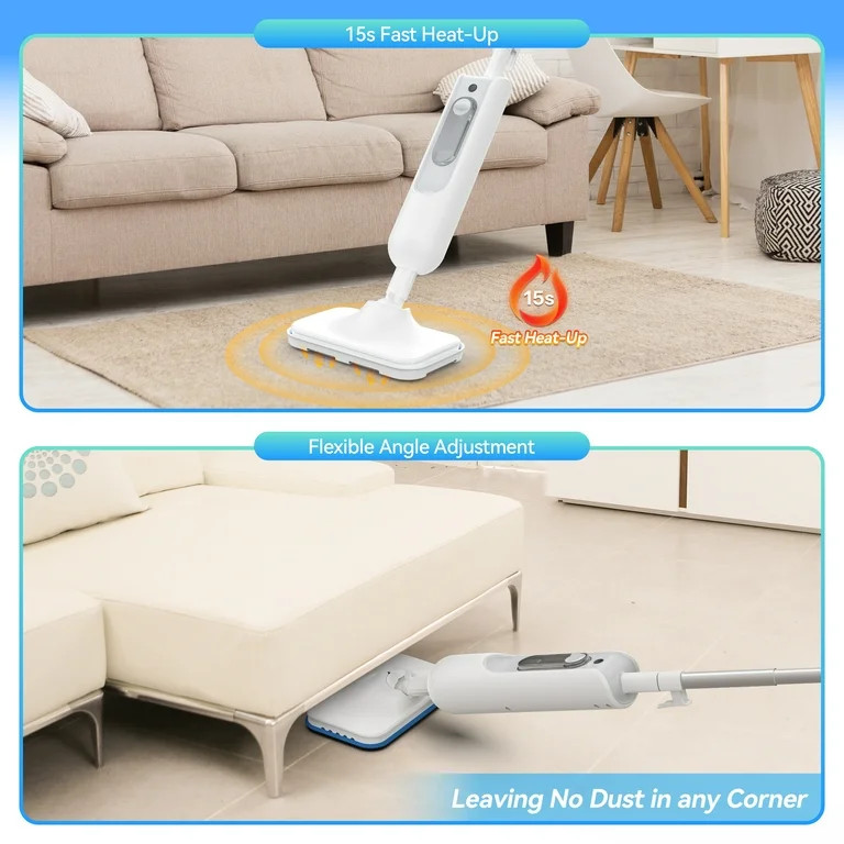 YOMA Steam Mop,6 in 1 Scrubbing Steam Vacmop for Kitchen,Hardwood Floor,Marble Floor,Carpet | Walmart (US)