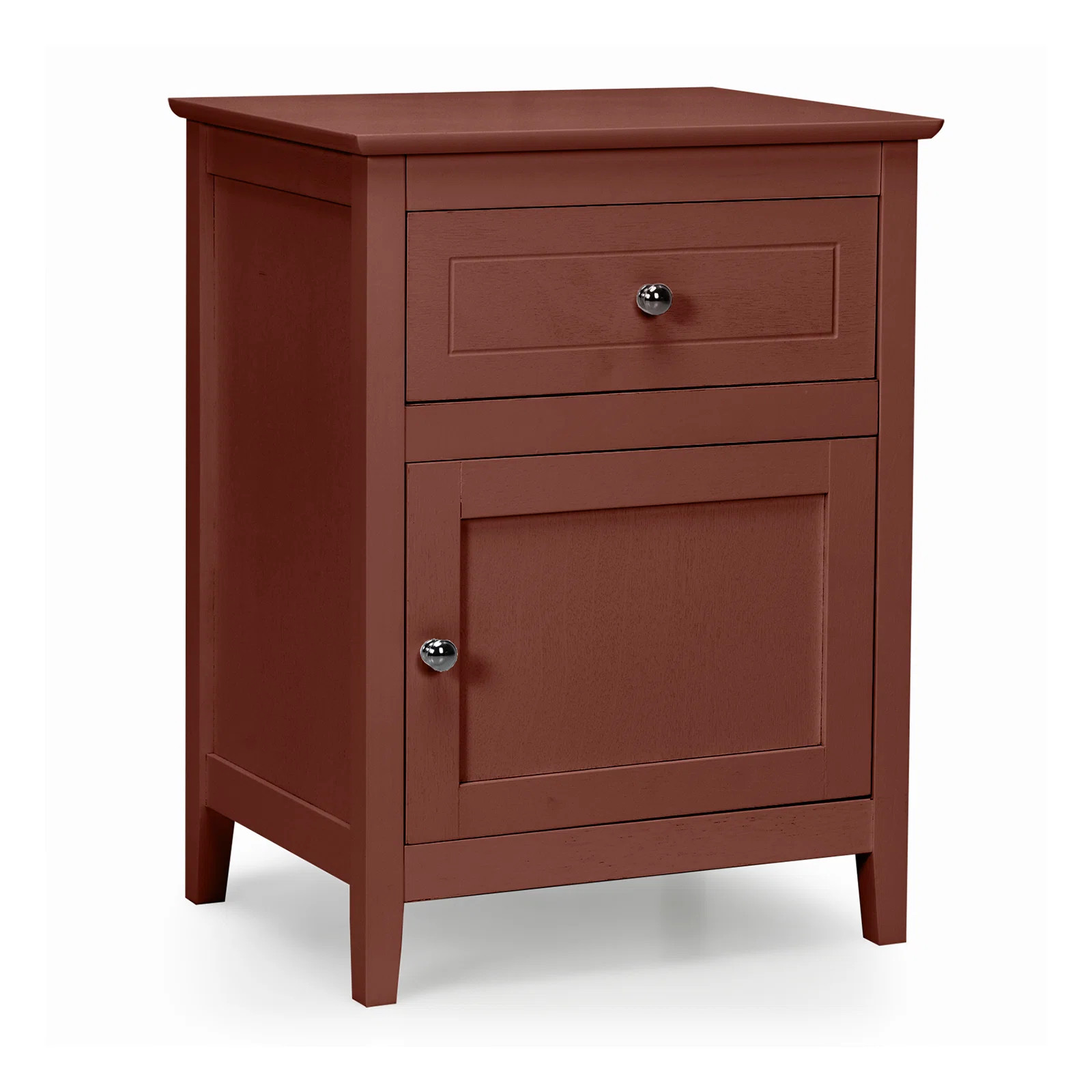 Bourrache Wooden Nightstand with Drawer and Cabinet | Wayfair North America