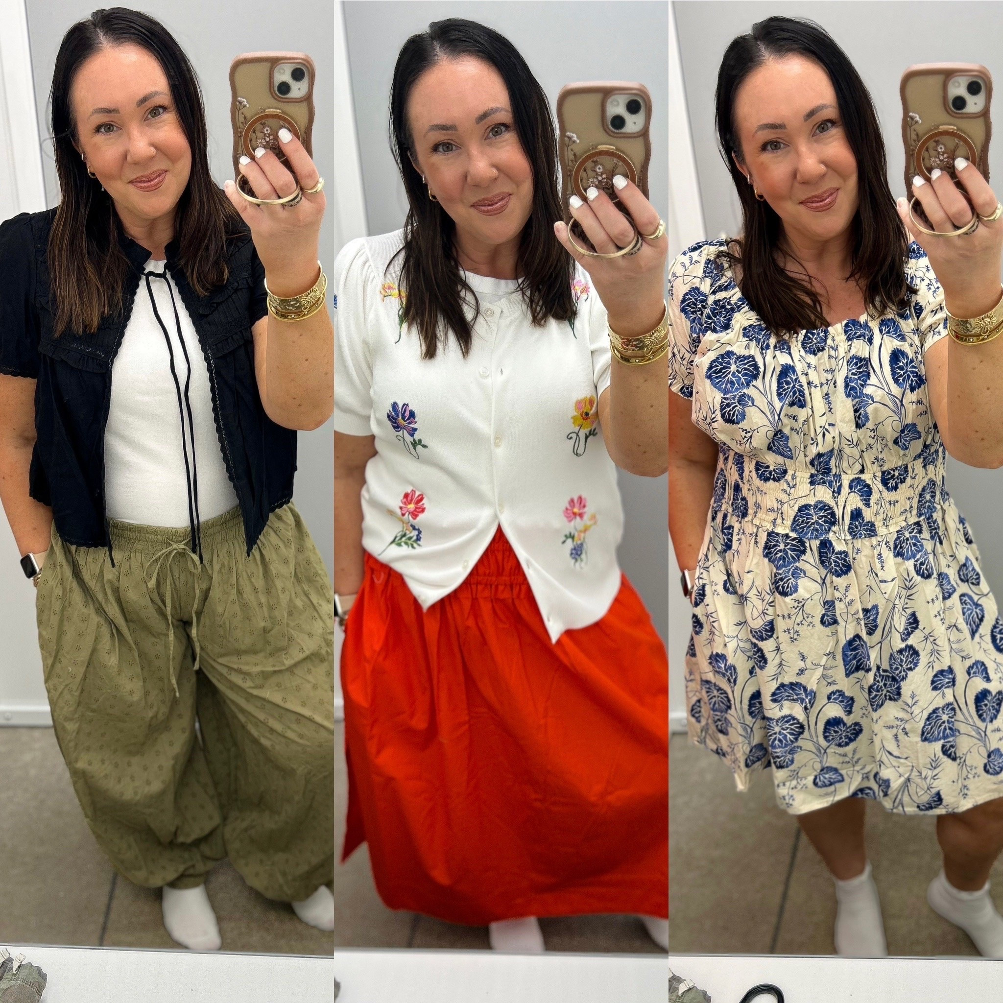 Walmart fitting room try-on! Large crochet top. Need an xl. Large eyelet pants. I don’t love these on me. XL cardigan. Large midi skirt!  My new fave! Large mini dress!

#LTKOver40 #LTKMidsize #LTKSeasonal