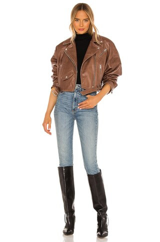 LAMARQUE Dylan Jacket in Tan from Revolve.com | Revolve Clothing (Global)