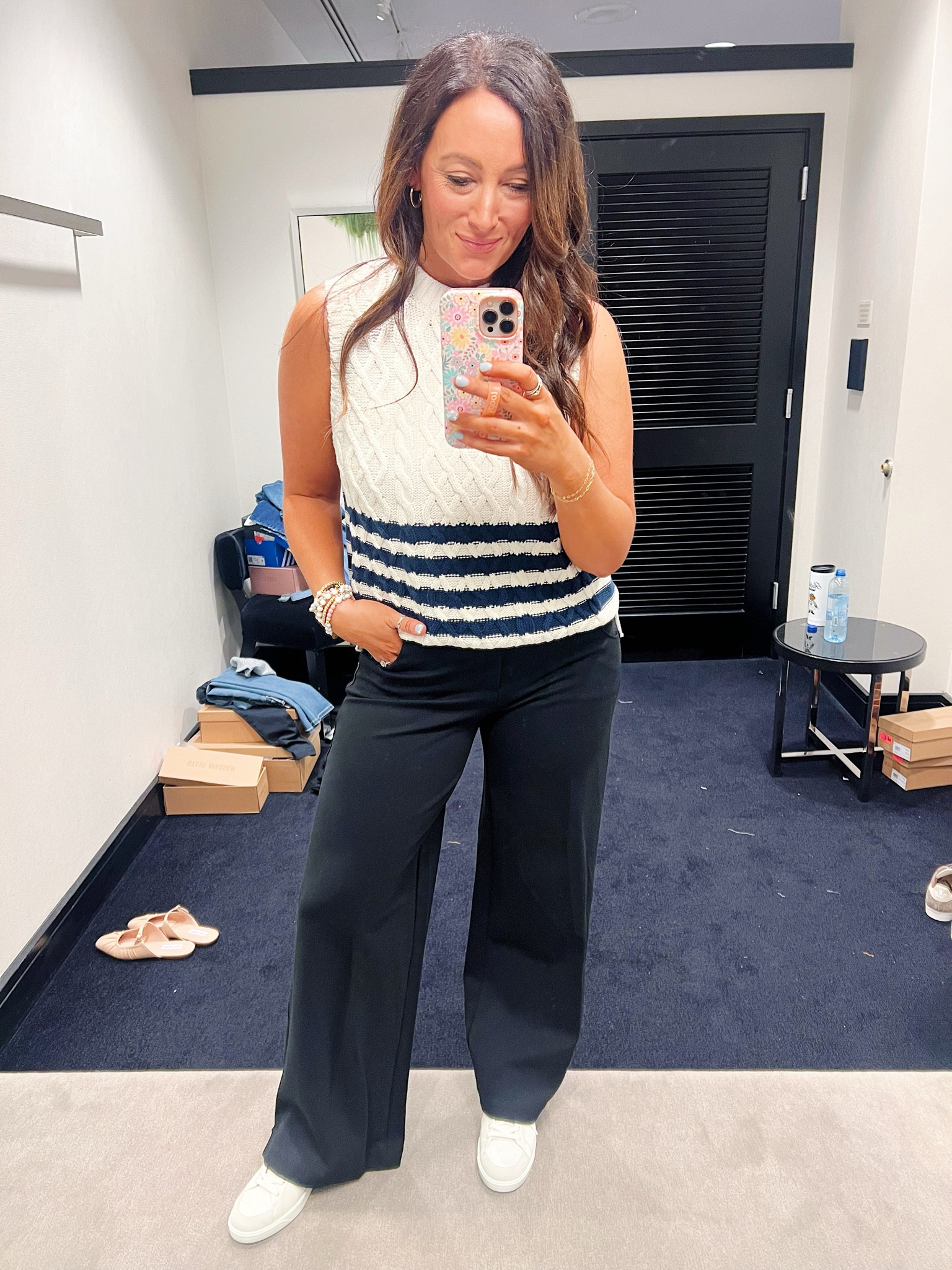 🟡🟡 NORDSTROM SALE 🟡🟡
• medium vest
• size 2 pants for a fitted trouser look but could do a size 4 too for a looser trouser look - these are AMAZING!!! So stretchy & comfy! 

#LTKFindsUnder50 #LTKxNSale #LTKSummerSales