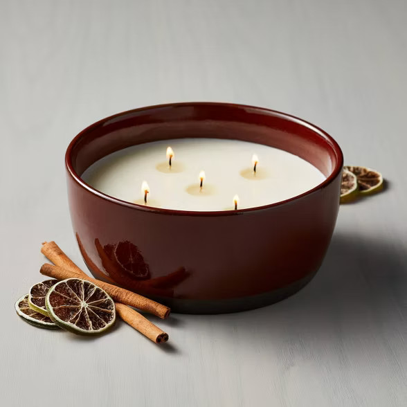 25oz Bergamot Spice 5-Wick Clay Seasonal Candle - Hearth & Hand™ with Magnolia | Target