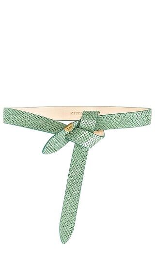 Lecce Belt in Almond Green | Revolve Clothing (Global)