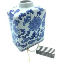 Elegant Blue & White Chinoiserie Ceramic Vase | Oriental Porcelain | Etsy (US)