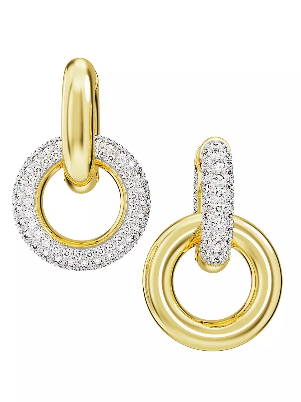 Dextera Goldtone & Crystal Hoop Earrings | Saks Fifth Avenue