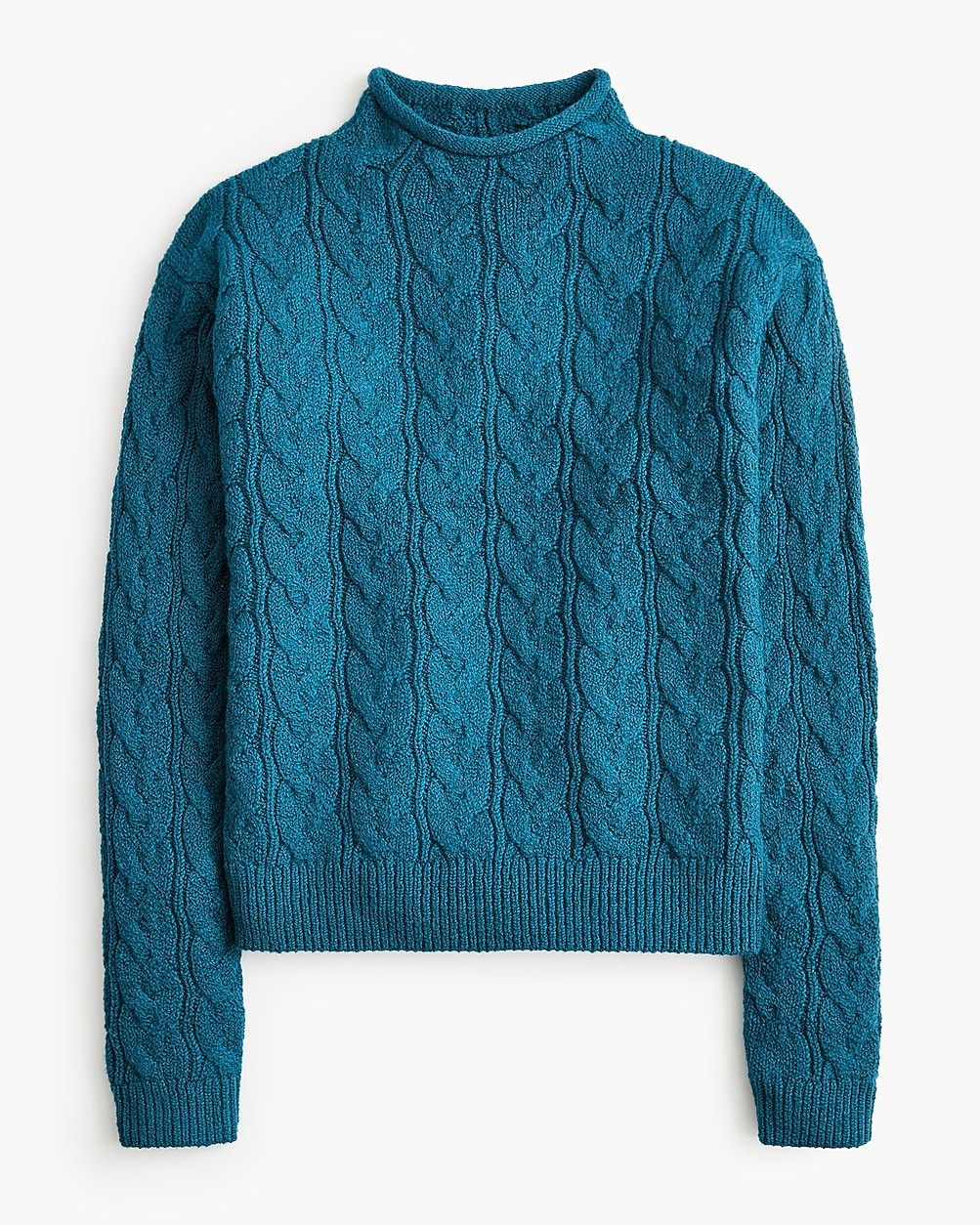 Cable mockneck sweater | J.Crew Factory