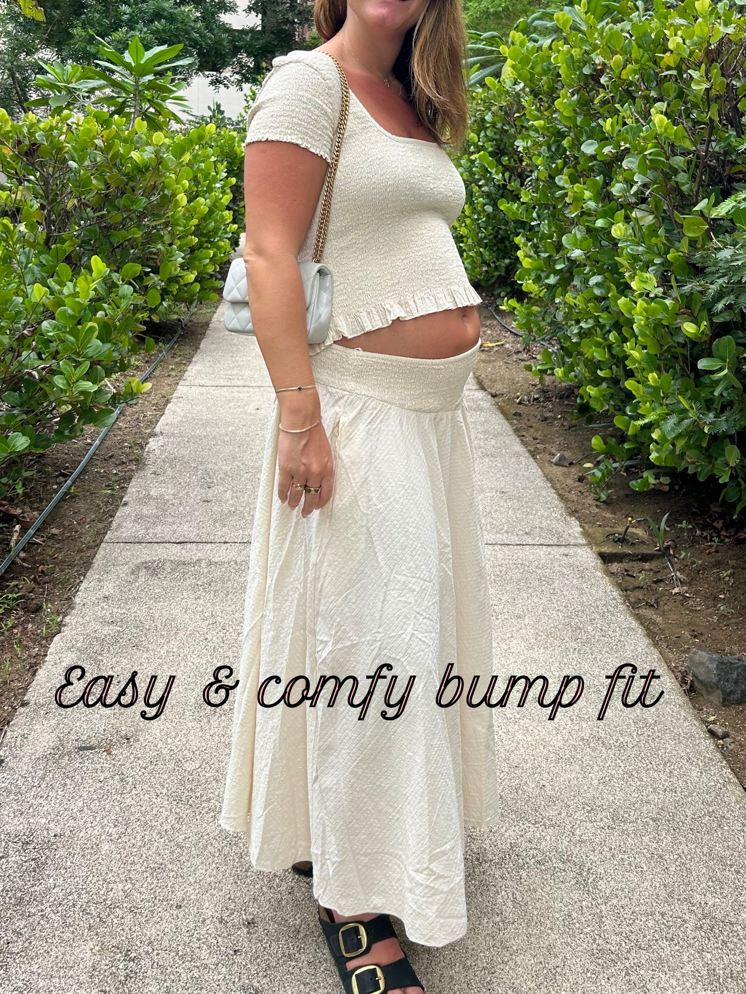 Easy and comfortable bump set in sale for $49.
Ordered one size up. 
Great for a baby moon with sandals or dress for fall family photos with boots. #LTKCyberWeek 

#LTKBump #LTKootd #LTKSaleAlert