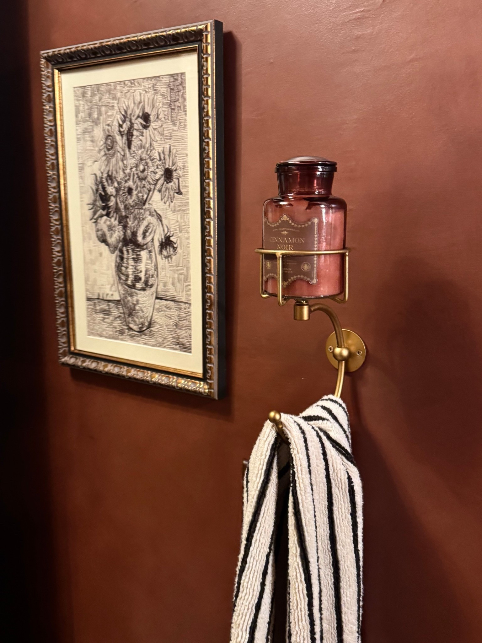 This towel holder is so cute! I found the perfect candle to match the bathroom, but you could also put in a vase or a plant or anything really.

#LTKGiftGuide #LTKHome #LTKFindsUnder50