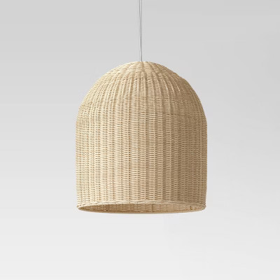 Addison Large Rattan Dome Pendant Natural - Threshold™ | Target