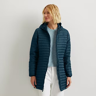 Women's Microlight Packable Down Hooded Parka | Eddie Bauer - US