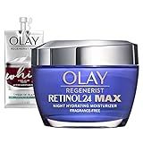 Olay Regenerist Retinol 24 Max Moisturizer, Retinol 24 Max Night Face Cream, 1.7 Oz + Whip Face Mois | Amazon (US)