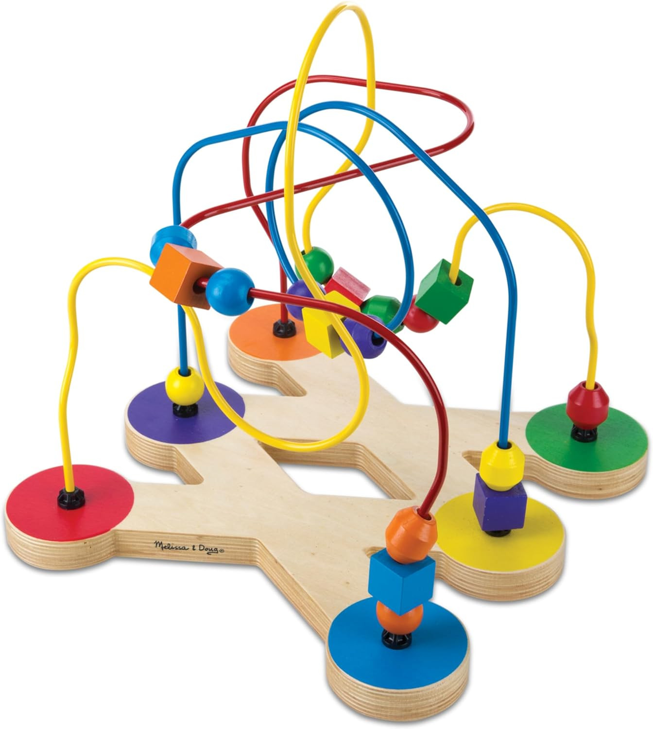 Melissa & Doug Classic Bead Maze - Wooden Educational Toy - Wooden Bead Maze Toy For Toddlers Age... | Amazon (US)