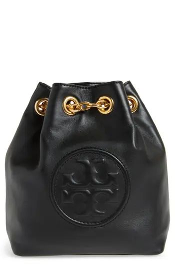 Tory Burch Mini Fleming Leather Backpack - Black | Nordstrom