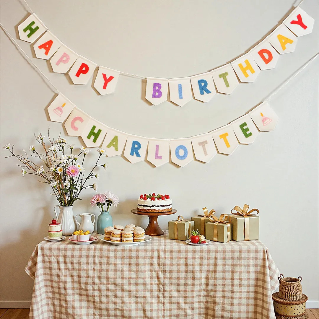 Happy Birthday Banner , Birthday Linen Garland , Birthday Bunting , Party Garland , Party Decor ,... | Etsy (US)