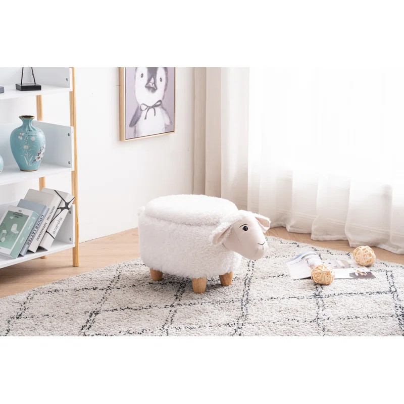 Bough 14.17" Wide Sheep Storage Ottoman | Wayfair North America