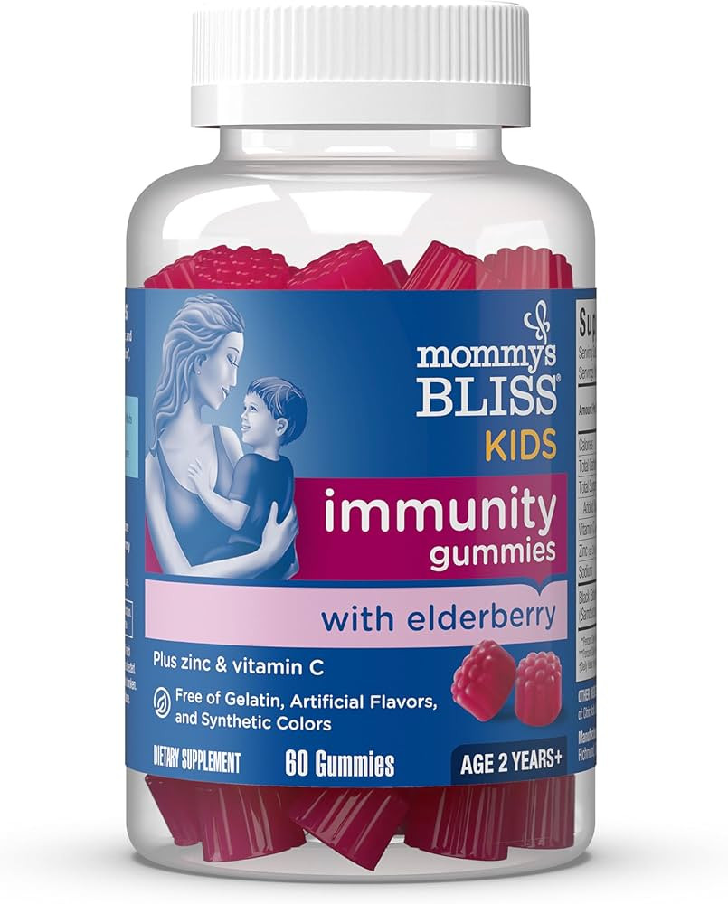 Mommy's Bliss Kids Elderberry Gummies, Supports Immunity with Black Elderberry, Zinc & Vitamin C,... | Amazon (US)