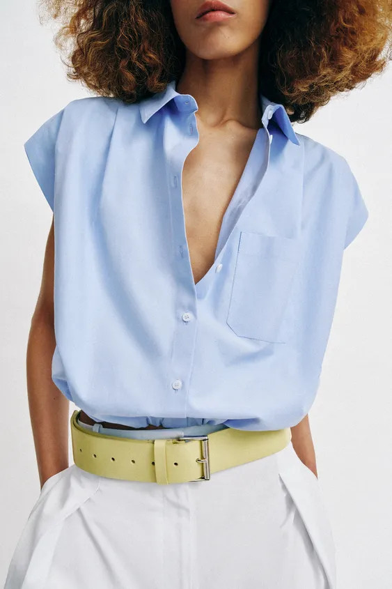 BALLOON CROPPED SHIRT | Zara US