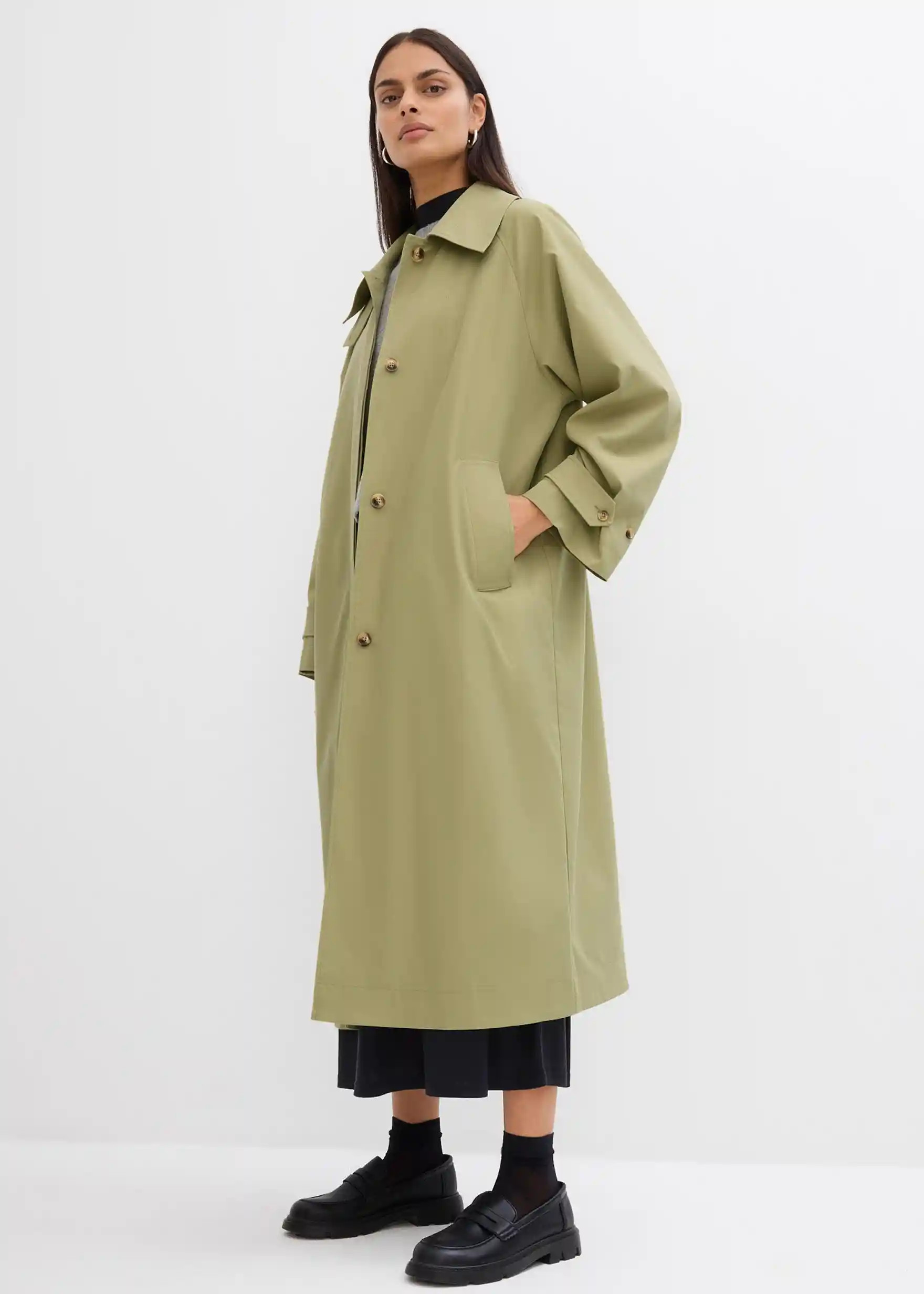 Trenchcoat mit Laschen | Bonprix DE