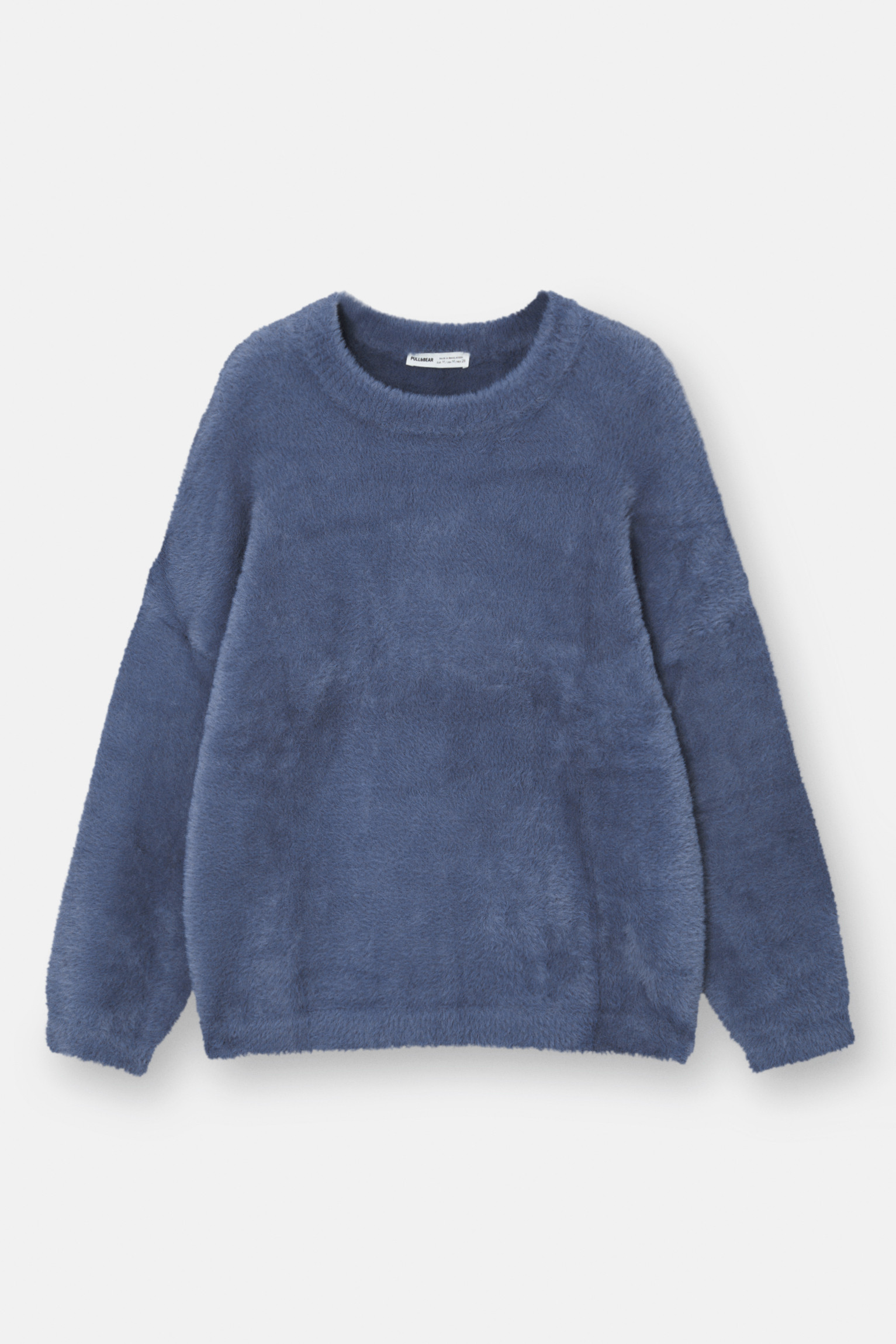 Faux fur round neck sweater | PULL and BEAR UK
