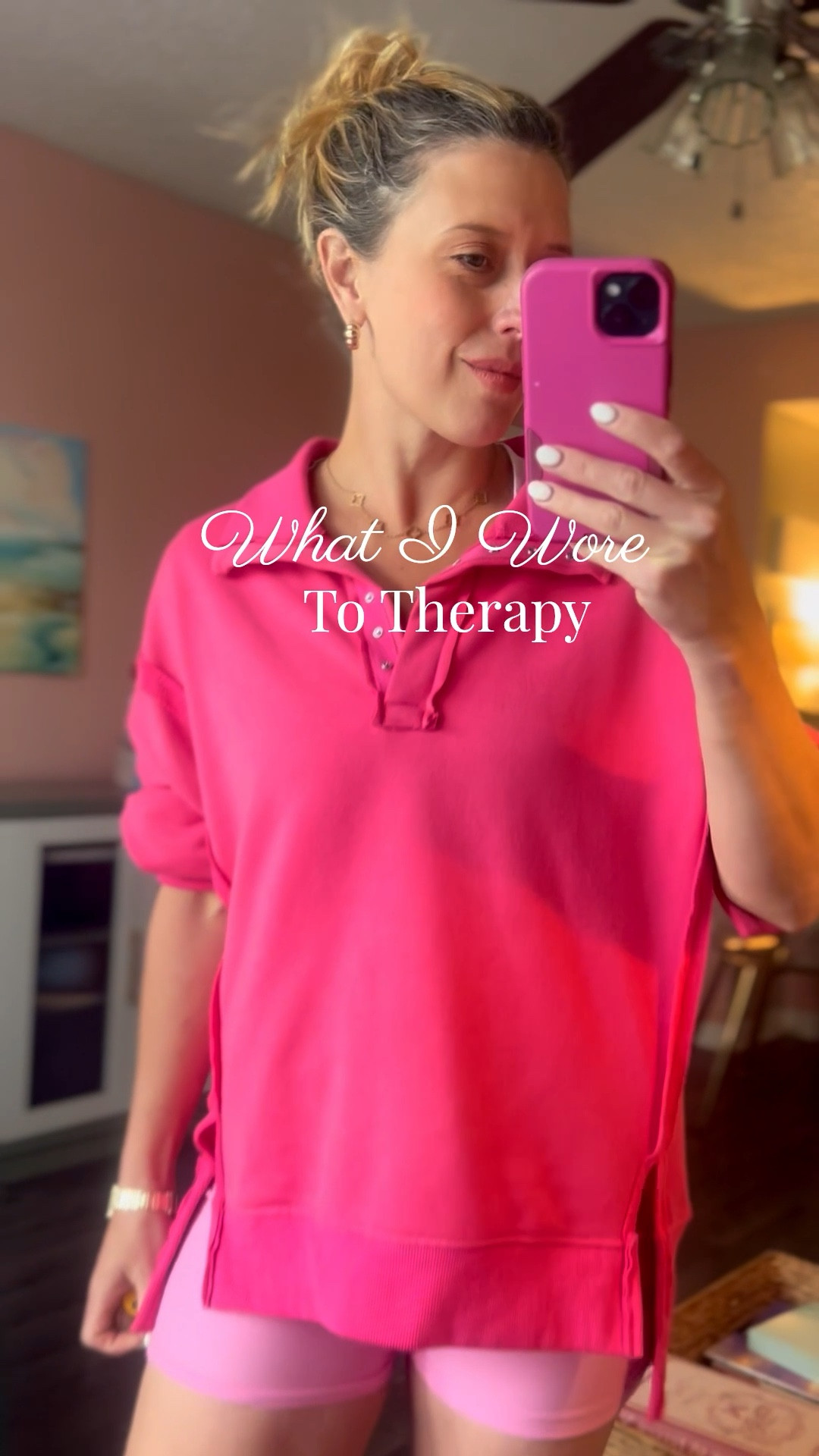 What I wore to therapy this week was a mix of a power color in magenta, gold jewelry for warmth and very soft clothing. I like to be put together for those session, but not sloppy. This oversized sweatshirt is one of my favorite Amazon finds and under $40. Wearing a XS and I’m 5’0 tall.

Also, I’m a Spring Palette with a lot of warmth in my skintones but this would work for a Winter palette too! 

Not featured but I carried a @chanel bag to pull it all together. Shop my look and follow along for more effortless looks!



#LTKdayinmylife #LTKgrwm #LTKootd