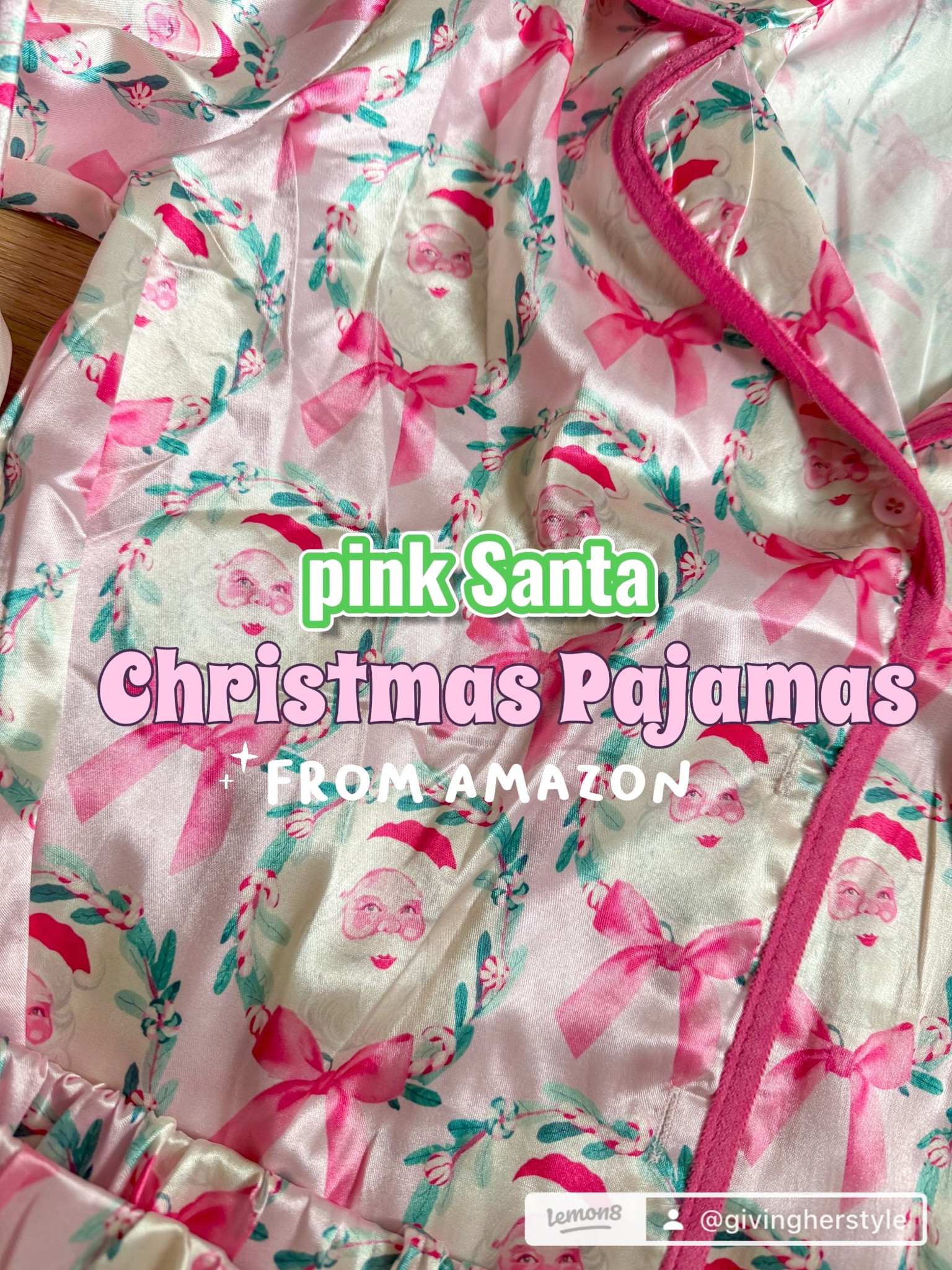 Pink Santa preppy bow pajama set! These are so so soft!! If you want an oversized fit I might would size up. I’m wearing a size small. 

Christmas pajamas, preppy Christmas, pink Santa, bow pajamas, Christmas pj set, gifts for her, gift guide, gifts for teen girls, gifts for friends, 2024 gift guide, amazon finds, amazon Christmas, Amazon pajamas, loungewear, lounge set, Amazon lounge, Amazon gifts, Amazon girly 

#LTKHoliday #LTKGiftGuide #LTKFindsUnder50
