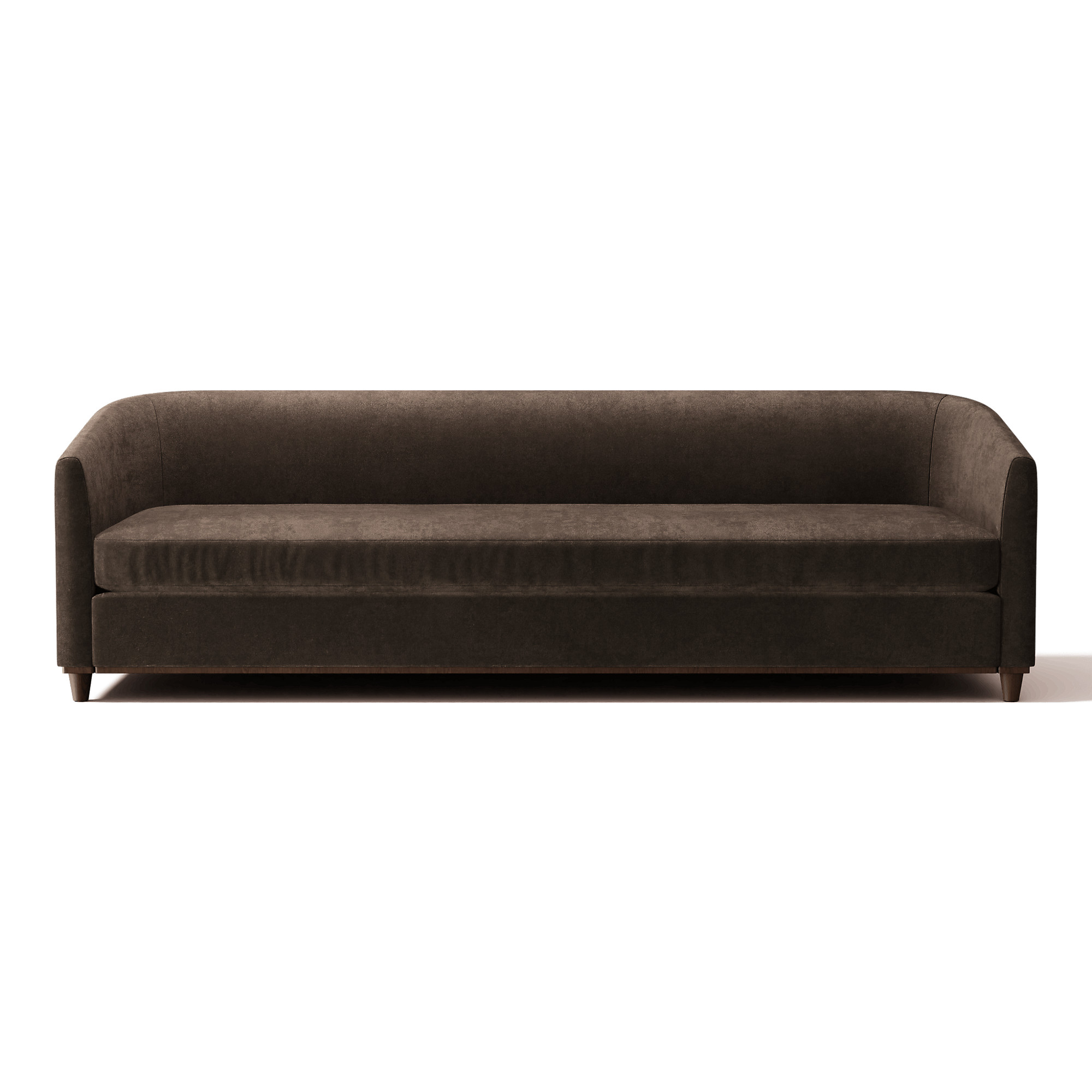 Galerie 100" Dark Blue Velvet Sofa by Todd Snyder | CB2