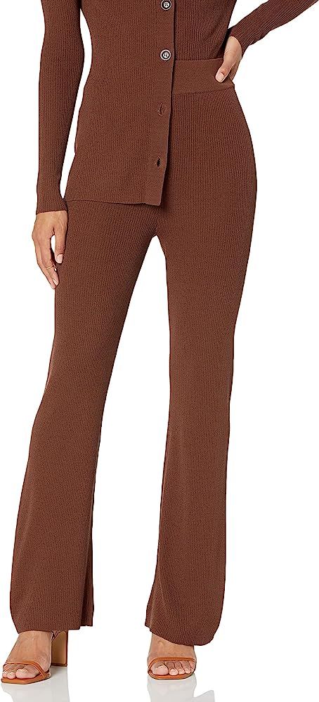 Amazon.com: The Drop Women's Ellison Rib Flare Leg Sweater Pant, Chocolate, 3X : Clothing, Shoes ... | Amazon (US)