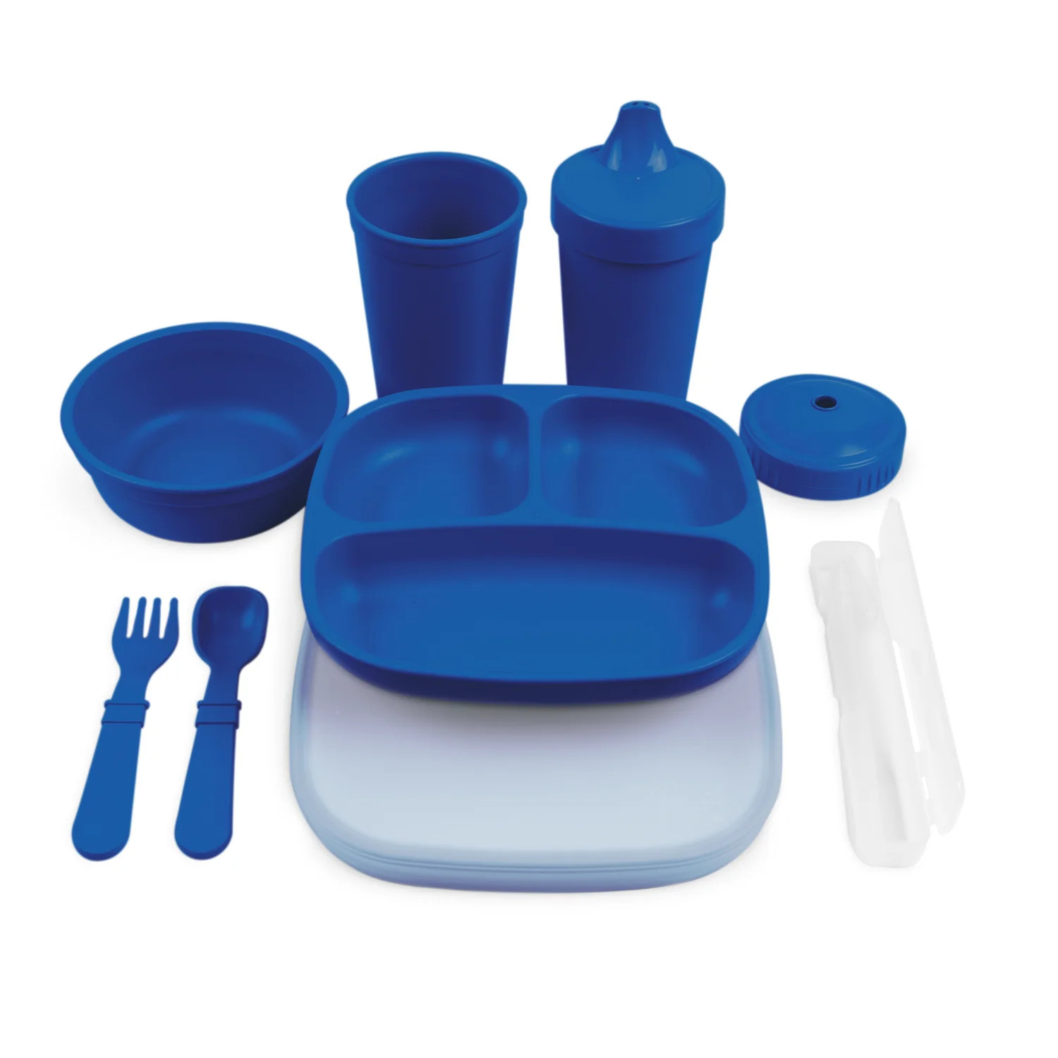 Re-Play Children's Tableware Set | Family Tableware Made in the USA from Recycled Plastic | Re-Play