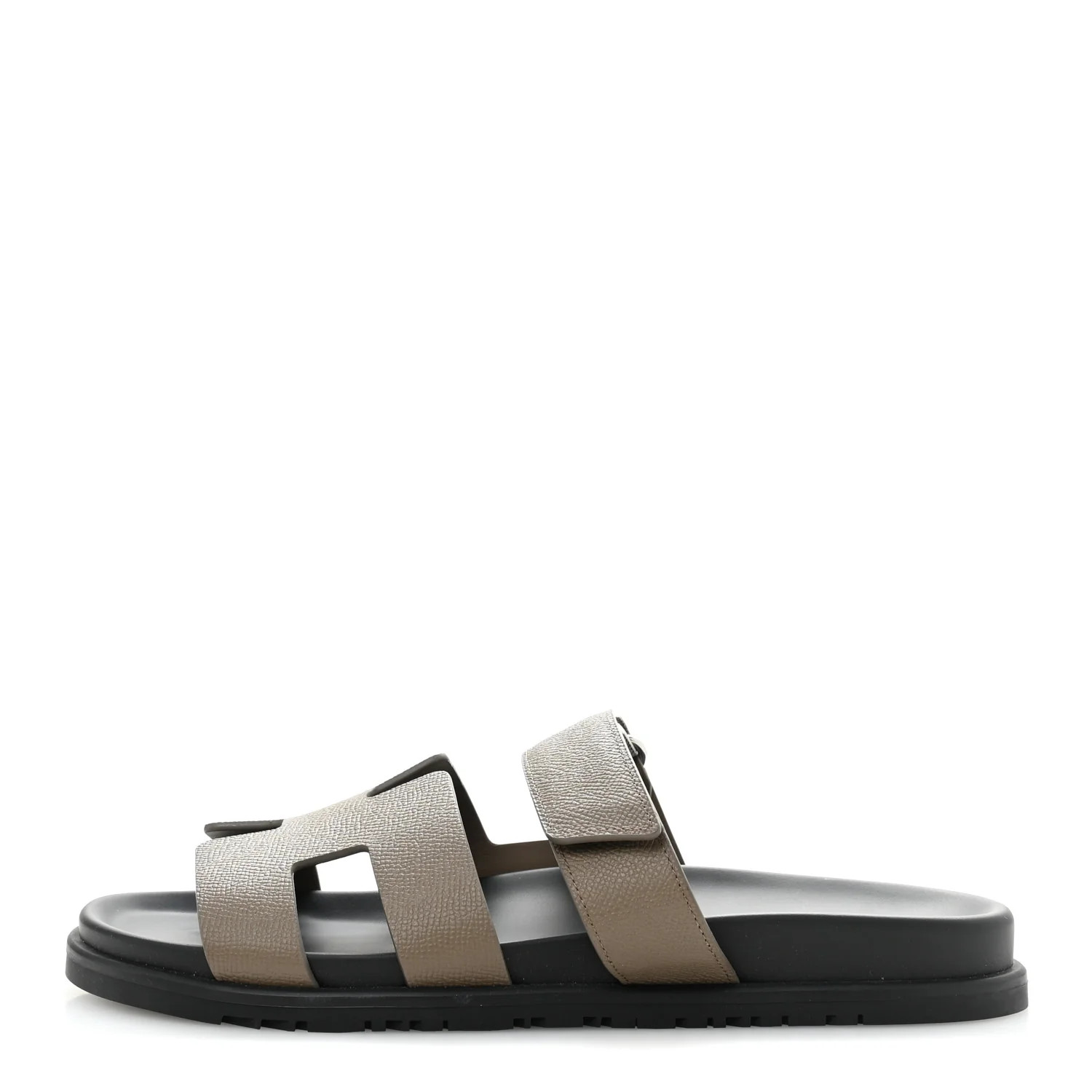 Hermes Epsom Womens Chypre Sandals 41 Etoupe 1705109 | FASHIONPHILE (US)
