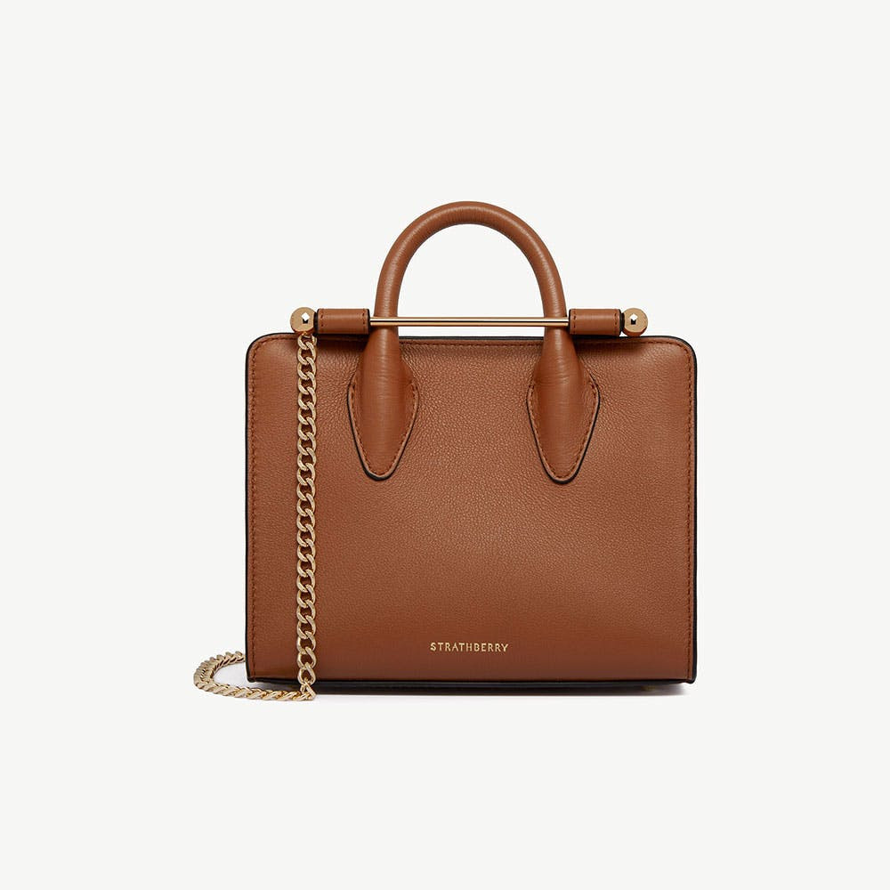 Nano Tote - Chestnut | Strathberry | Strathberry