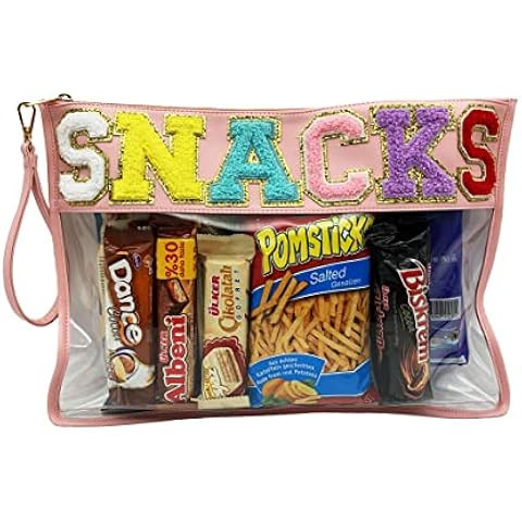 TopTTanBo Chenille Letter Clear Bag Purse Multi-purpose Transparent Waterproof Snacks Makeup Tote... | Amazon (US)