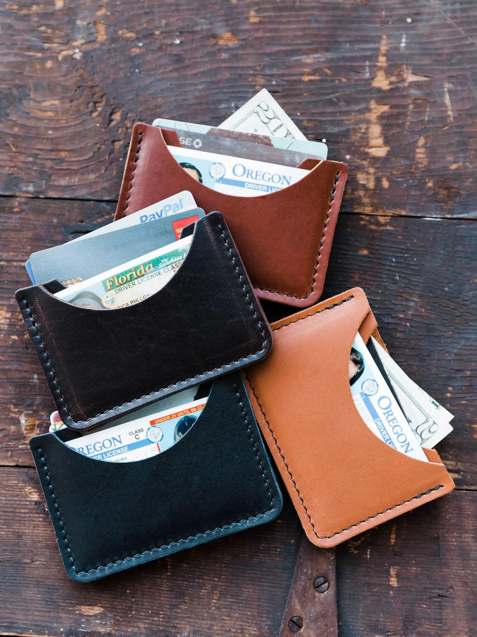 Full Grain Leather Men's Credit Card Wallet – Personalized Wallet – Monogramed Wallet – Por... | Etsy (US)
