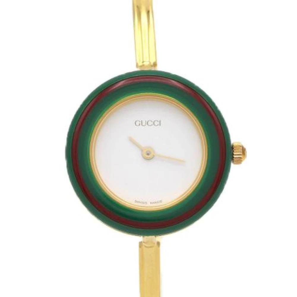 Gucci Vintage, Vintage Watches, female, White, ONE SIZE, Pre-owned Vintage Wristwatch | Miinto UK Ltd