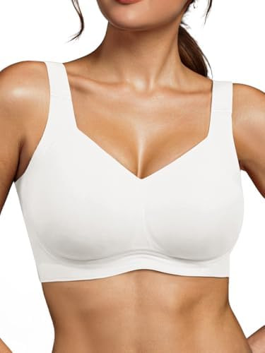 Ninee Womens Wireless Bras No Underwire Tshirt Bras Supportive Seamless Push Up Full Coverage Bra... | Amazon (US)