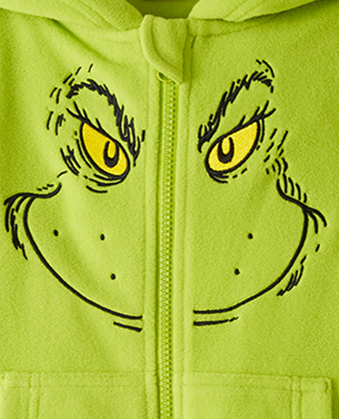 Kids Dr. Seuss Grinch Costume Fleece Onesie | Hanna Andersson