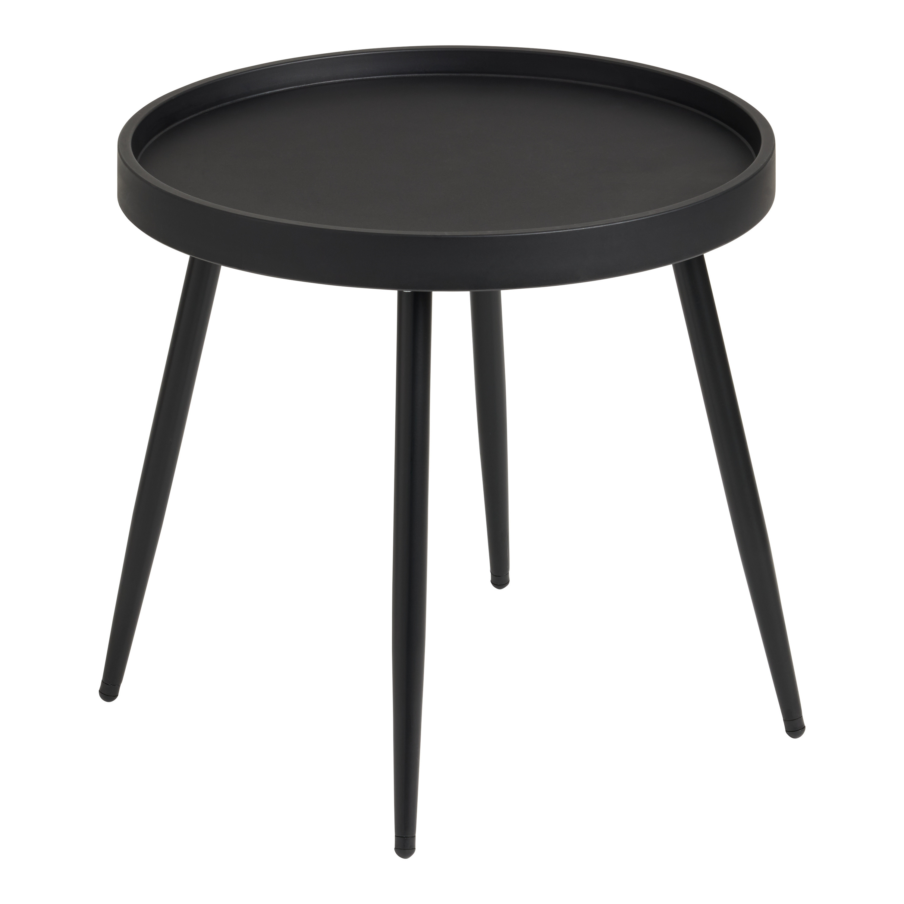 Salina Round Plastic Outdoor Side Table | World Market