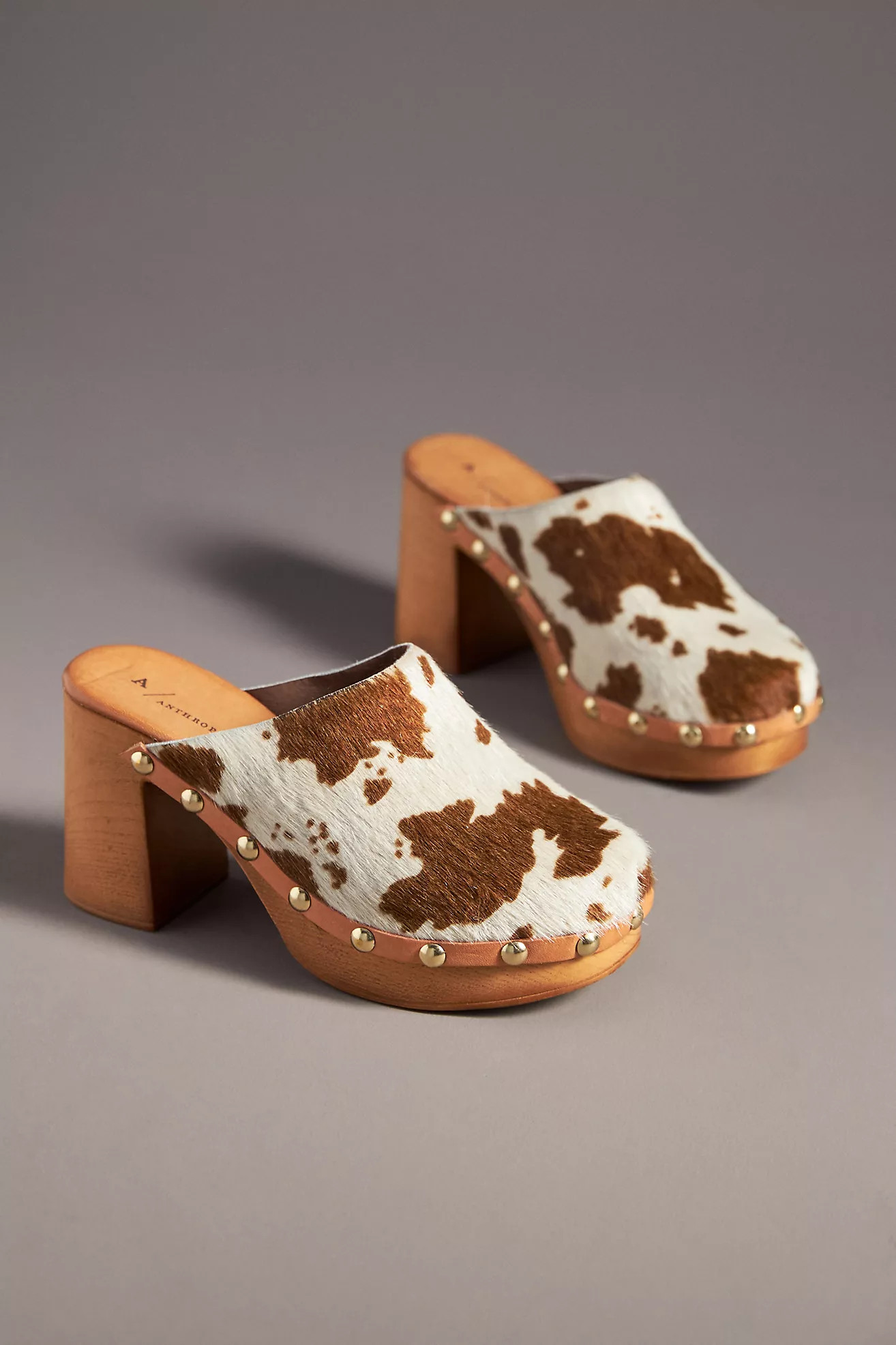 By Anthropologie Wood-Bottom Clog Heels | Anthropologie (US)