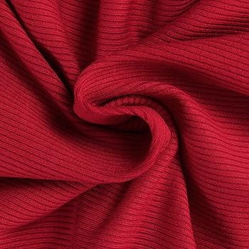 Roselux Womens Long Sleeve Stretch Crewneck Ribbed T-Shirt Fitted Casual Basic Tops | Amazon (US)