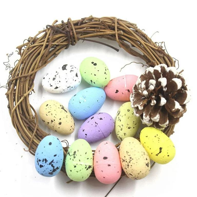 U&S 1 Set Foam Easter Eggs Graffiti Speckled Eggs Mini Bird Egg Decorative DIY Wreath Decoration ... | Walmart (US)