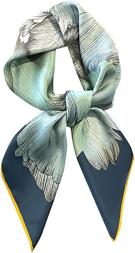 MEISEE 100% Pure Mulberry Silk Scarf 26" Square Scarf Neckerchief Headscarf Breathable Lightweigh... | Amazon (US)