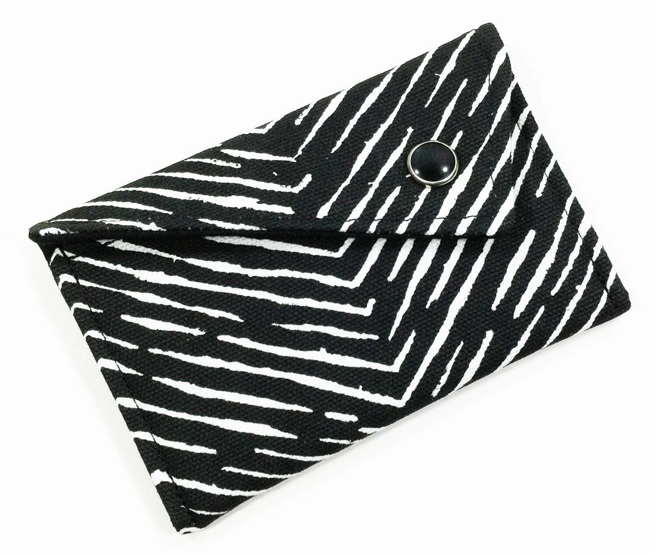 Monogrammed Business Card Holder  Black White Herringbone Chevron Card Case Wallet Gift Card Holder | Etsy (US)