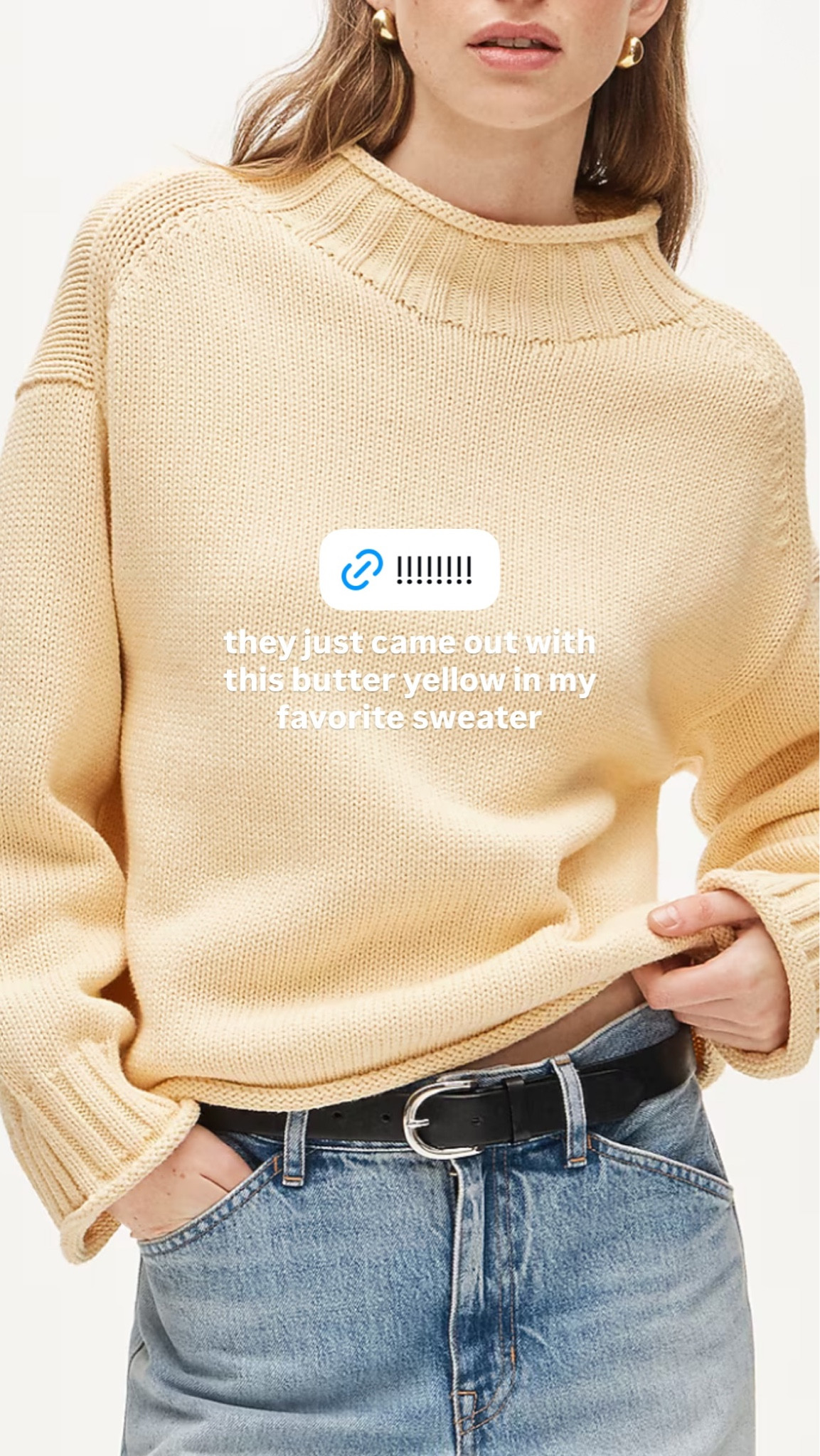 they just came out with this butter yellow in my favorite sweater