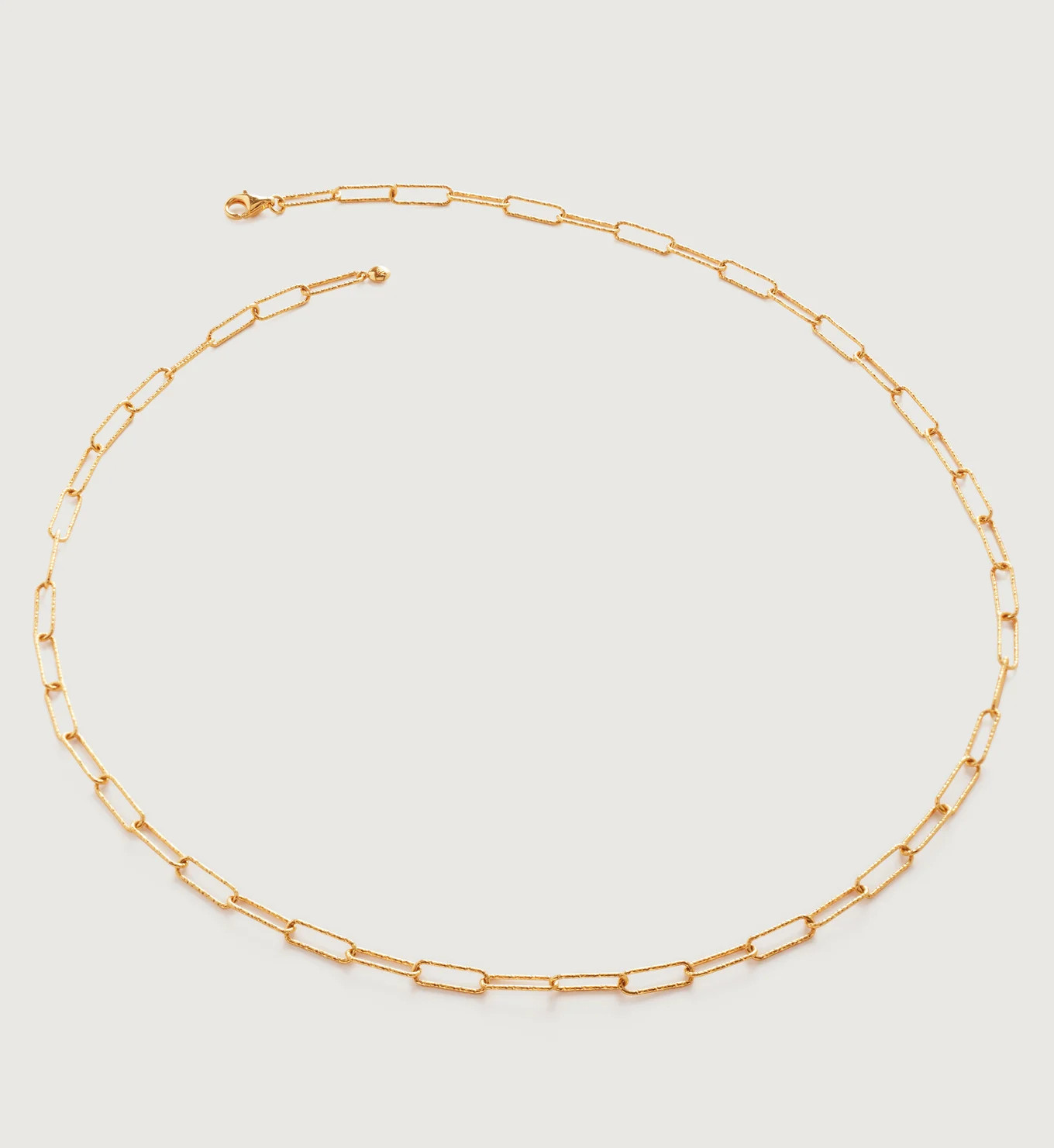 Alta Textured Chain Necklace Adjustable 46cm/18" | Monica Vinader (US)