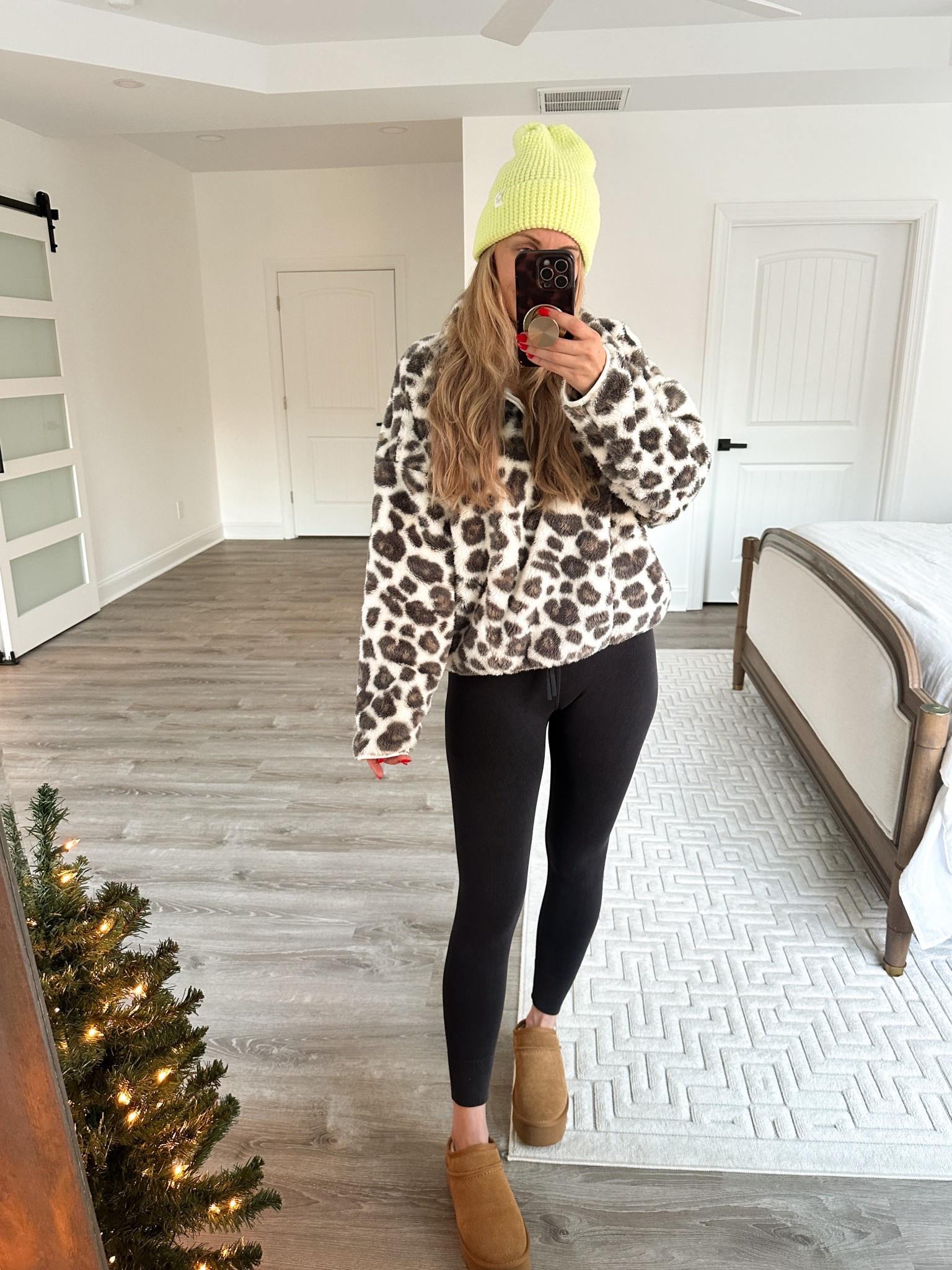 This leopard print pullover is trending right now and I paired it with my fav ribbed set from Target and a fun neon beanie. 

Winter outfits, cozy winter outfit, plush pullover, Sherpa pullover, quarter zip Sherpa, leopard print fuzzy sweater, ribbed leggings, legging outfit, best winter outfit 2025, 2025 winter fashionn

#LTKHoliday #LTKfitnessgoals #LTKCyberWeek