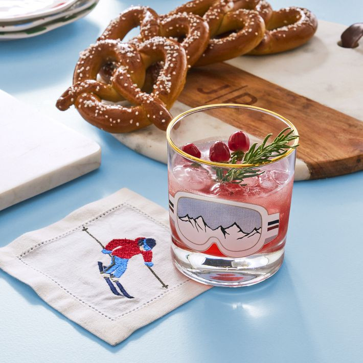 Ski Goggles Double Old Fashioned Glasses, Set of 4 | Mark and Graham