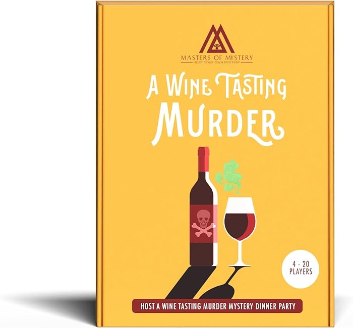 Masters of Mystery Wine Tasting Murder Mystery Dinner Party Game for 4-20 Players | Amazon (US)