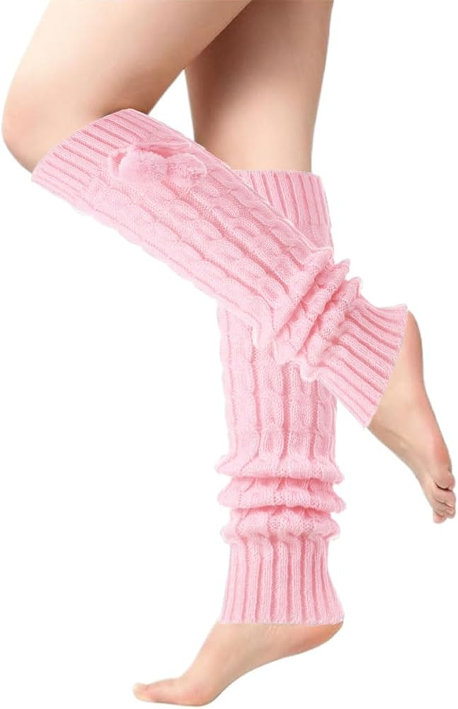 FZBNSRKO Women's 80s Knit Leg Warmers For Winter Sports | Amazon (US)
