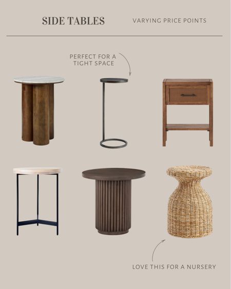 Curated collection of end tables

Nursery table, small space table

#LTKstyletip #LTKfindsunder100 #LTKhome