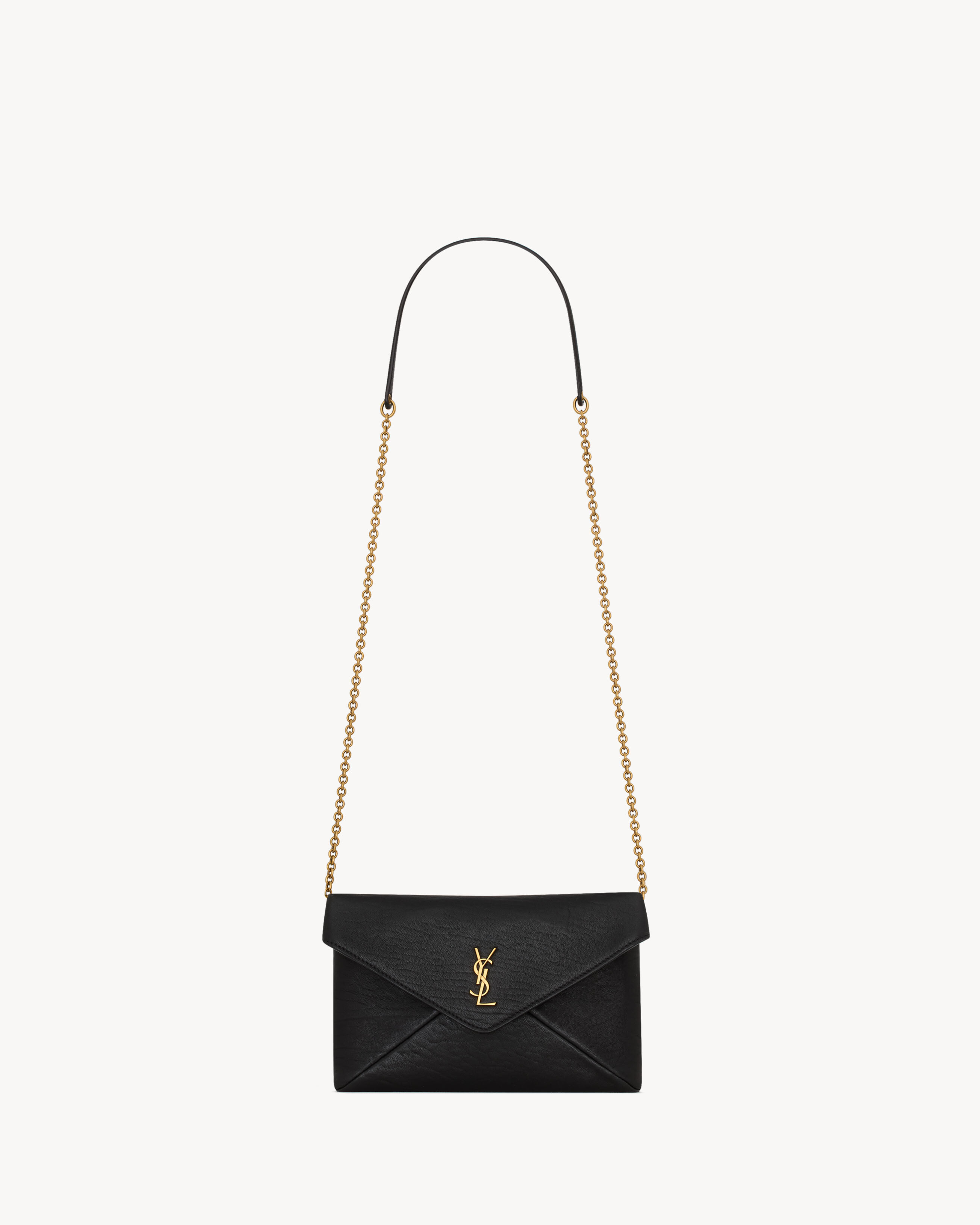 chain pouch in supple lambskin, decorated with the CASSANDRE. This modern and versatile bag may b... | Saint Laurent Inc. (Global)